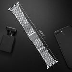 Bracelet de montre xDfind à sept perles en acier inoxydable, compatible avec Apple Watch 42/44/45/46/49 mm et Apple Watch 38/40/41/S10 42 mm.