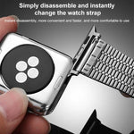 Bracelet de montre xDfind à sept perles en acier inoxydable, compatible avec Apple Watch 42/44/45/46/49 mm et Apple Watch 38/40/41/S10 42 mm.