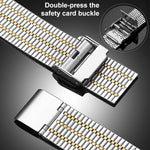 xDfind Seven Beads Buckle Stainless Steel Watch Band, For Xiaomi Band 10 Pro/9 Pro/Redmi Watch 6/5/4, For Redmi Watch 3 Active / Watch 3 Lite, For Redmi Watch 3