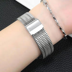xDfind Seven Beads Buckle Stainless Steel Watch Band, For Xiaomi Band 10 Pro/9 Pro/Redmi Watch 6/5/4, For Redmi Watch 3 Active / Watch 3 Lite, For Redmi Watch 3