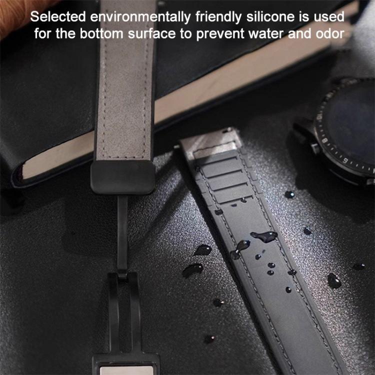 Bracelet de montre xDfind en silicone à motif Crazy Horse avec boucle magnétique, compatible avec Apple Watch 42/44/45/46/49 mm et Apple Watch 38/40/41/S10 42 mm.