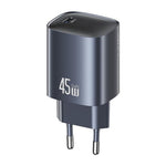 USAMS CC323 T66 45W USB-C / Type-C GaN Fast Charger, EU Plug, CC323