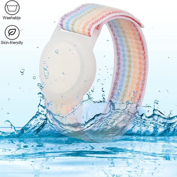 xDfind Bracelet de montre en nylon avec protection anti-perte pour AirTag 2e génération / AirTag 1re génération