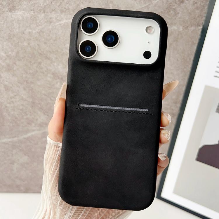 Coque de Téléphone en Peau de Mouton avec Fente pour Cartes, Pour iPhone 17 Pro Max, Pour iPhone 17 Pro, Pour iPhone 17, Pour iPhone Air, Pour iPhone 16 Pro Max, Pour iPhone 16 Pro, Pour iPhone 16 Plus, Pour iPhone 16, Pour iPhone 15 Pro Max
