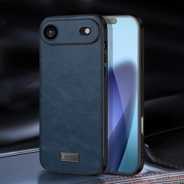 SULADA Coque de téléphone antichoc hybride en TPU et cuir faite à la main, pour iPhone 17 Pro Max, pour iPhone 17 Pro, pour iPhone 17, pour iPhone Air
