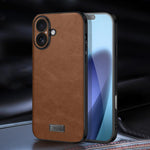 SULADA Coque de téléphone antichoc hybride en TPU et cuir faite à la main, pour iPhone 17 Pro Max, pour iPhone 17 Pro, pour iPhone 17, pour iPhone Air