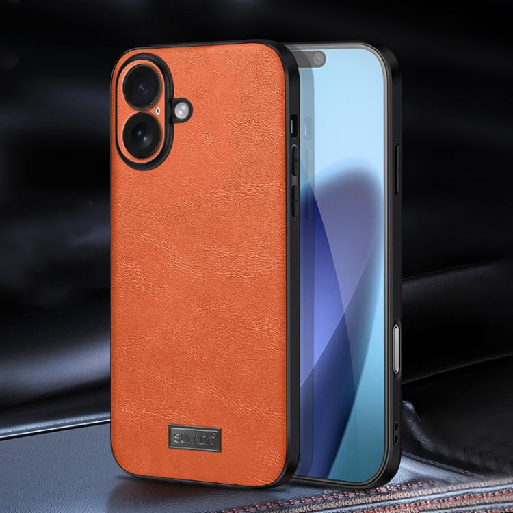 SULADA Coque de téléphone antichoc hybride en TPU et cuir faite à la main, pour iPhone 17 Pro Max, pour iPhone 17 Pro, pour iPhone 17, pour iPhone Air