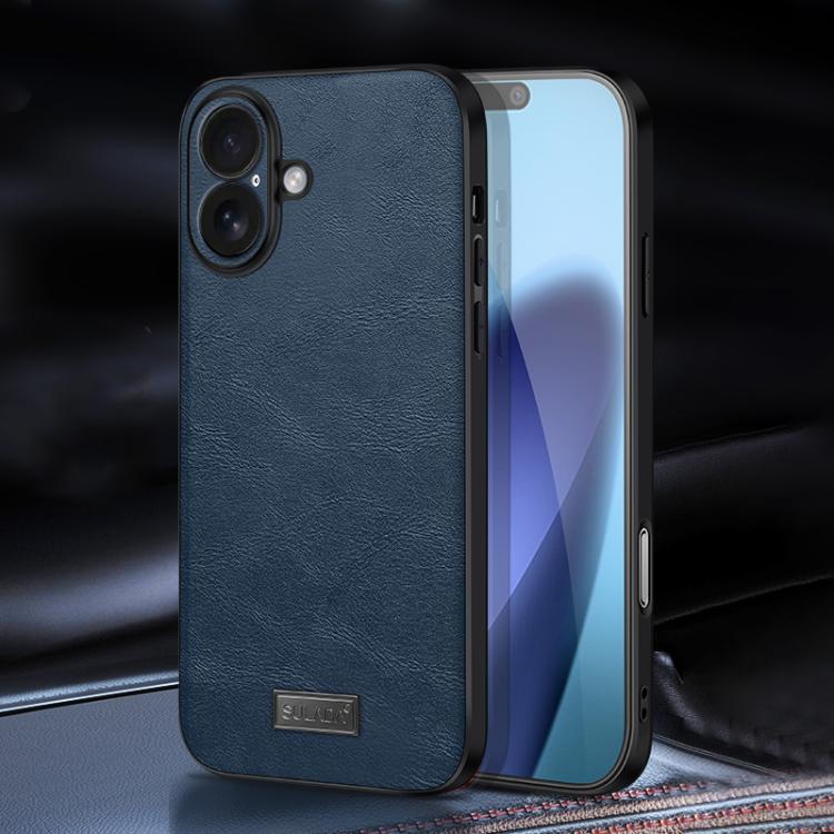 SULADA Coque de téléphone antichoc hybride en TPU et cuir faite à la main, pour iPhone 17 Pro Max, pour iPhone 17 Pro, pour iPhone 17, pour iPhone Air