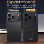 SULADA Coque de téléphone antichoc hybride en TPU et cuir faite à la main, pour iPhone 17 Pro Max, pour iPhone 17 Pro, pour iPhone 17, pour iPhone Air