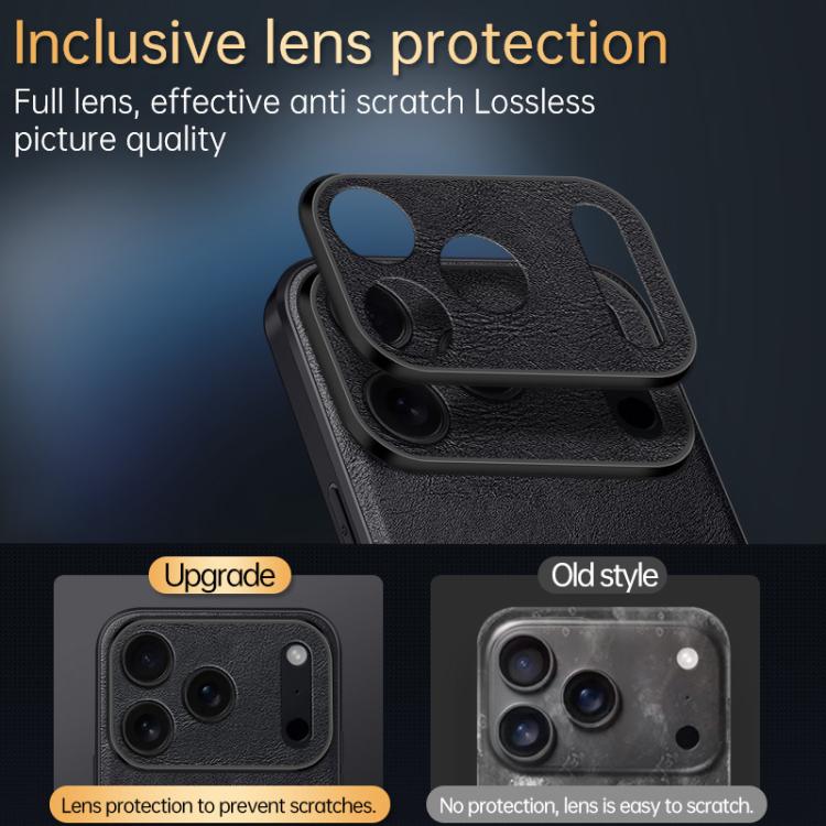 SULADA Coque de téléphone antichoc hybride en TPU et cuir faite à la main, pour iPhone 17 Pro Max, pour iPhone 17 Pro, pour iPhone 17, pour iPhone Air