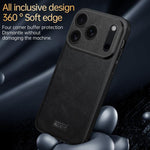 SULADA Coque de téléphone antichoc hybride en TPU et cuir faite à la main, pour iPhone 17 Pro Max, pour iPhone 17 Pro, pour iPhone 17, pour iPhone Air