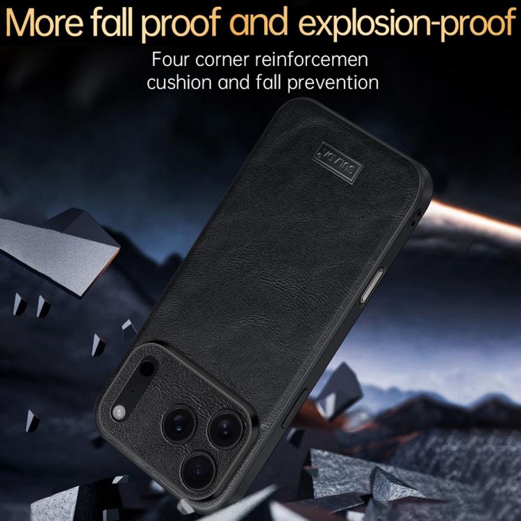 SULADA Coque de téléphone antichoc hybride en TPU et cuir faite à la main, pour iPhone 17 Pro Max, pour iPhone 17 Pro, pour iPhone 17, pour iPhone Air