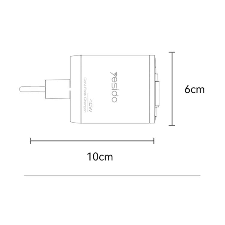 Chargeur rapide Yesido YC99 40W avec câble télescopique Type-C, YC99