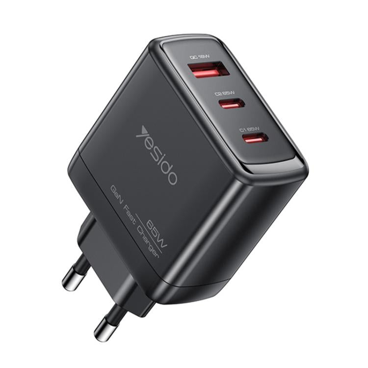 Chargeur rapide Yesido YC144 65W à trois ports, YC144
