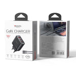 Chargeur rapide Yesido YC144 65W à trois ports, YC144