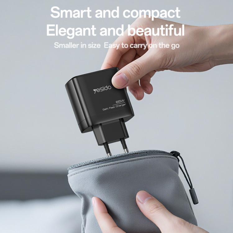 Chargeur rapide Yesido YC144 65W à trois ports, YC144