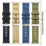 xDfind Bracelet de montre en nylon à deux sections, Pour Samsung Galaxy Watch Ultra / Ultra 2025, Pour Samsung Galaxy Watch8 / 8 Classic, Pour Samsung Galaxy Watch 7 / 6 / 5 / FE