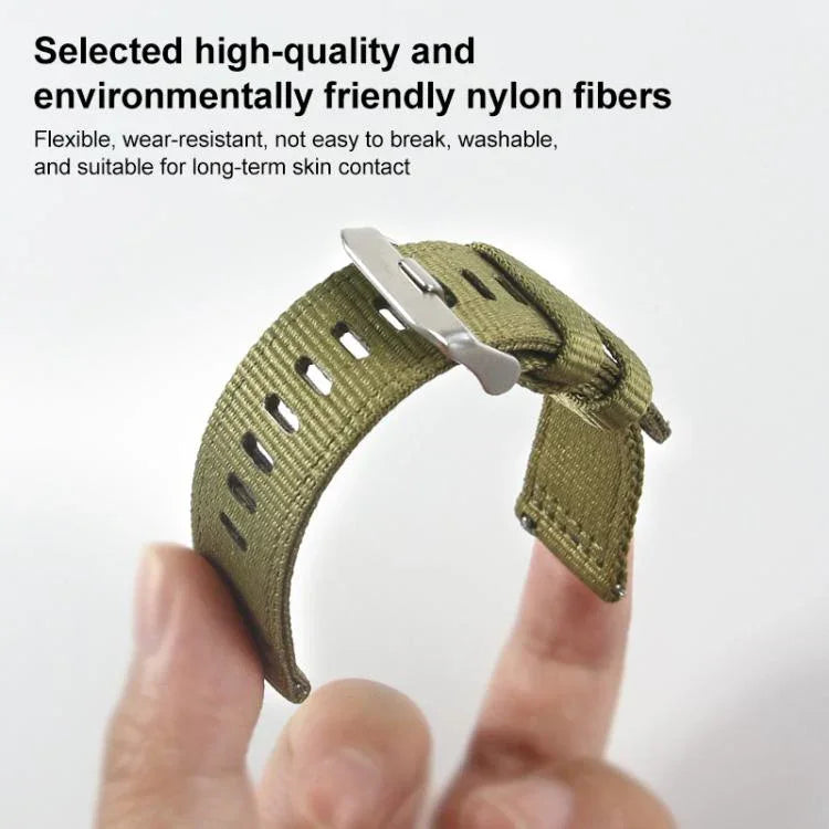 xDfind Bracelet de montre en nylon à deux sections, Pour Samsung Galaxy Watch Ultra / Ultra 2025, Pour Samsung Galaxy Watch8 / 8 Classic, Pour Samsung Galaxy Watch 7 / 6 / 5 / FE