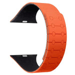 Bracelet de montre magnétique en silicone xDfind, couleurs contrastées, pour Apple Watch 42/44/45/46/49 mm et Apple Watch 38/40/41/S10 42 mm