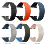 Bracelet de montre magnétique en silicone xDfind, couleurs contrastées, pour Apple Watch 42/44/45/46/49 mm et Apple Watch 38/40/41/S10 42 mm