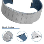 Bracelet de montre magnétique en silicone xDfind, couleurs contrastées, pour Apple Watch 42/44/45/46/49 mm et Apple Watch 38/40/41/S10 42 mm