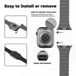 Bracelet de montre magnétique en silicone xDfind, couleurs contrastées, pour Apple Watch 42/44/45/46/49 mm et Apple Watch 38/40/41/S10 42 mm