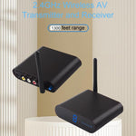 Measy AV240 Émetteur et récepteur audio/vidéo sans fil 2,4 GHz avec fonction de retour infrarouge, portée : 400 m, AV240 noir