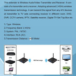 Measy AV240 Émetteur et récepteur audio/vidéo sans fil 2,4 GHz avec fonction de retour infrarouge, portée : 400 m, AV240 noir