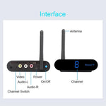 Measy AV240 Émetteur et récepteur audio/vidéo sans fil 2,4 GHz avec fonction de retour infrarouge, portée : 400 m, AV240 noir