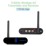 Measy AV540 Émetteur et récepteur audio/vidéo sans fil 5,8 GHz avec fonction de retour infrarouge, distance : 400 m, AV540 Noir
