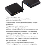 Measy AV540 Émetteur et récepteur audio/vidéo sans fil 5,8 GHz avec fonction de retour infrarouge, distance : 400 m, AV540 Noir