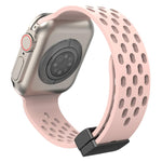 Bracelet de montre en silicone à fermoir magnétique xDfind, compatible avec Apple Watch 42/44/45/46/49 mm et Apple Watch 38/40/41/S10 42 mm.