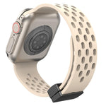 Bracelet de montre en silicone à fermoir magnétique xDfind, compatible avec Apple Watch 42/44/45/46/49 mm et Apple Watch 38/40/41/S10 42 mm.