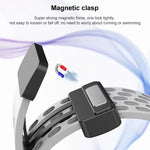 Bracelet de montre en silicone à fermoir magnétique xDfind, compatible avec Apple Watch 42/44/45/46/49 mm et Apple Watch 38/40/41/S10 42 mm.