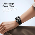 Bracelet de montre DUX DUCIS série YE en nylon tissé, compatible avec Apple Watch 46 mm / 49 mm / 45 mm / 44 mm et Apple Watch 42 mm / 41 mm / 40 mm / 38 mm.