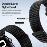 Bracelet de montre DUX DUCIS série YE en nylon tissé, compatible avec Apple Watch 46 mm / 49 mm / 45 mm / 44 mm et Apple Watch 42 mm / 41 mm / 40 mm / 38 mm.