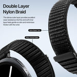 Bracelet de montre en nylon tissé DUX DUCIS série YE, pour Samsung Galaxy Watch8 / Watch8 Classic