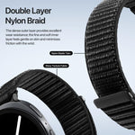 Bracelet de montre en nylon tissé DUX DUCIS série YE, pour Samsung Galaxy Watch8 / Watch8 Classic