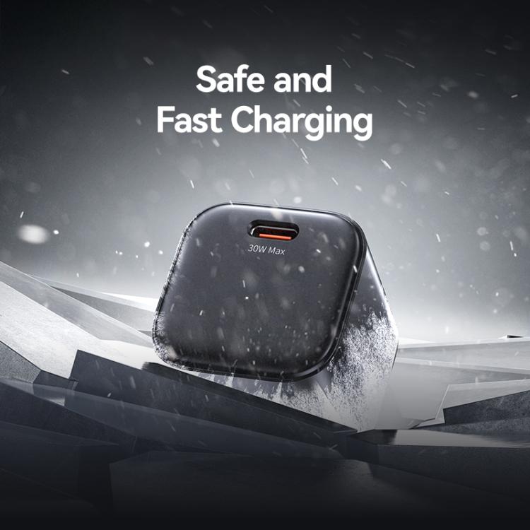 Chargeur rapide mini USAMS CC269 30W GaN USB-C / Type-C, prise US