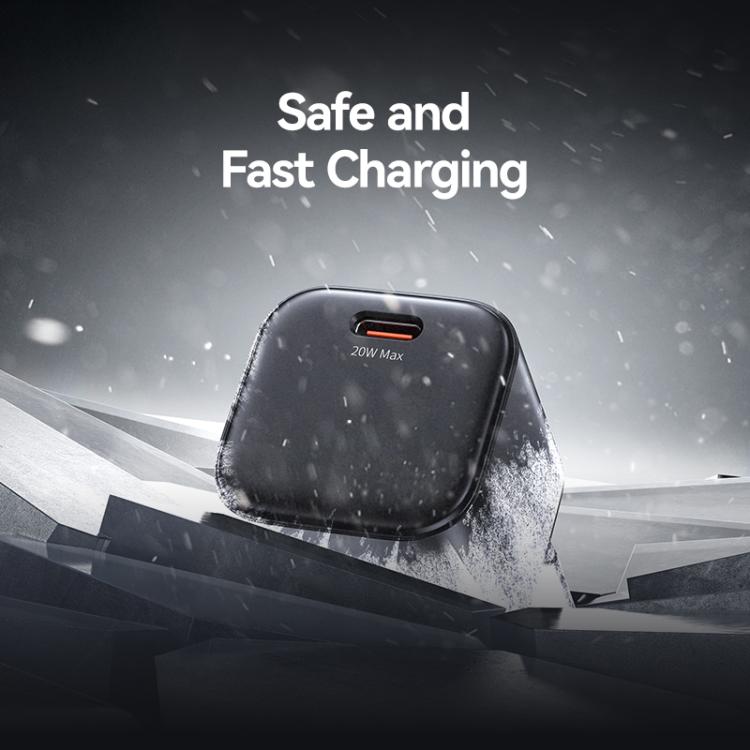 Chargeur rapide mini USAMS CC267 20W GaN USB-C / Type-C, prise US