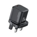 Chargeur rapide mini USAMS CC274 20W GaN USB-C / Type-C, prise UK