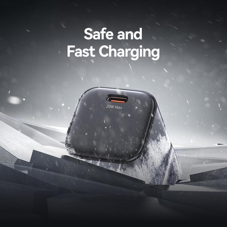 Chargeur rapide mini USAMS CC274 20W GaN USB-C / Type-C, prise UK