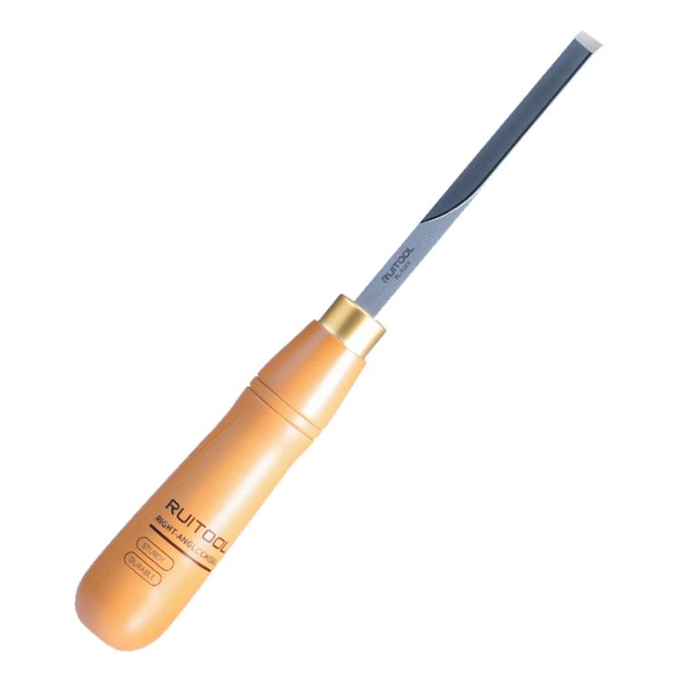 Ciseau à bois RUITOOL avec poignée traversante, ciseau à rainurer, outil de sculpture, ciseau à angle droit, ciseau à angle droit + plat