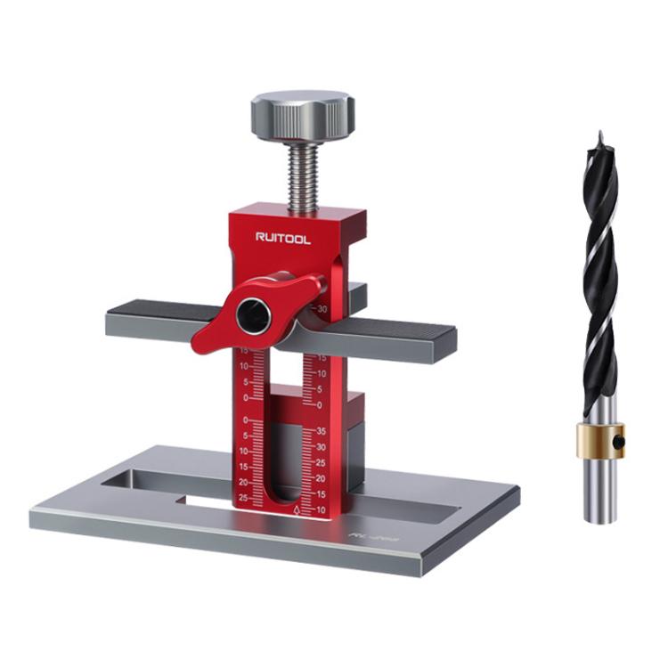 Aide multifonctionnelle RUITOOL pour installation de porte d'armoire avec base, sans foret, avec foret de 10mm, avec forets de 6/8/10mm