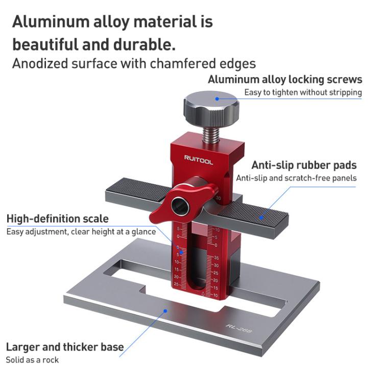 Aide multifonctionnelle RUITOOL pour installation de porte d'armoire avec base, sans foret, avec foret de 10mm, avec forets de 6/8/10mm