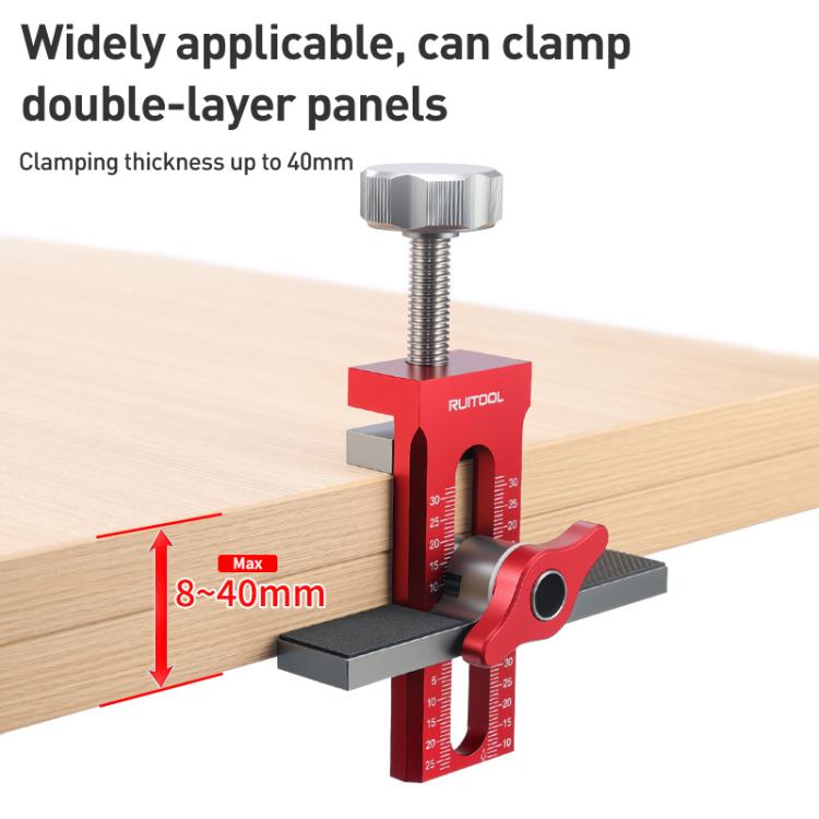 Aide multifonctionnelle RUITOOL pour installation de porte d'armoire avec base, sans foret, avec foret de 10mm, avec forets de 6/8/10mm