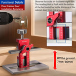 Aide multifonctionnelle RUITOOL pour installation de porte d'armoire avec base, sans foret, avec foret de 10mm, avec forets de 6/8/10mm