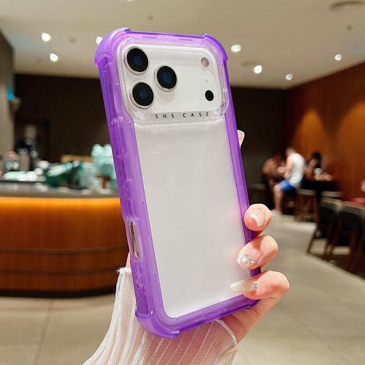 Coque de téléphone 3-en-1 hybride en PC et TPU mat transparent, pour iPhone 17 Pro Max, pour iPhone 17 Pro