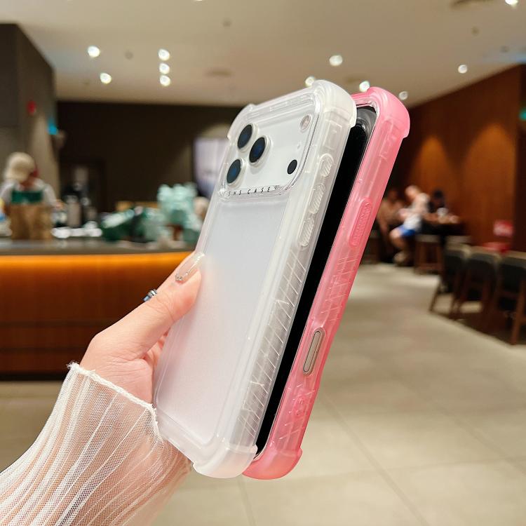 Coque de téléphone 3-en-1 hybride en PC et TPU mat transparent, pour iPhone 17 Pro Max, pour iPhone 17 Pro