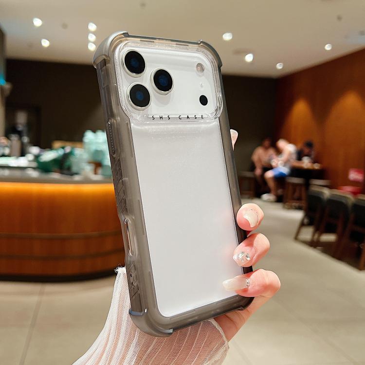 Coque de téléphone 3-en-1 hybride en PC et TPU mat transparent, pour iPhone 17 Pro Max, pour iPhone 17 Pro